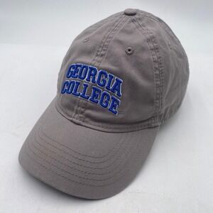 GEORGIA COLLEGE Legacy EZA Hat Unisex OSFM Grey Cotton Embroidered Dad Cap NCAA